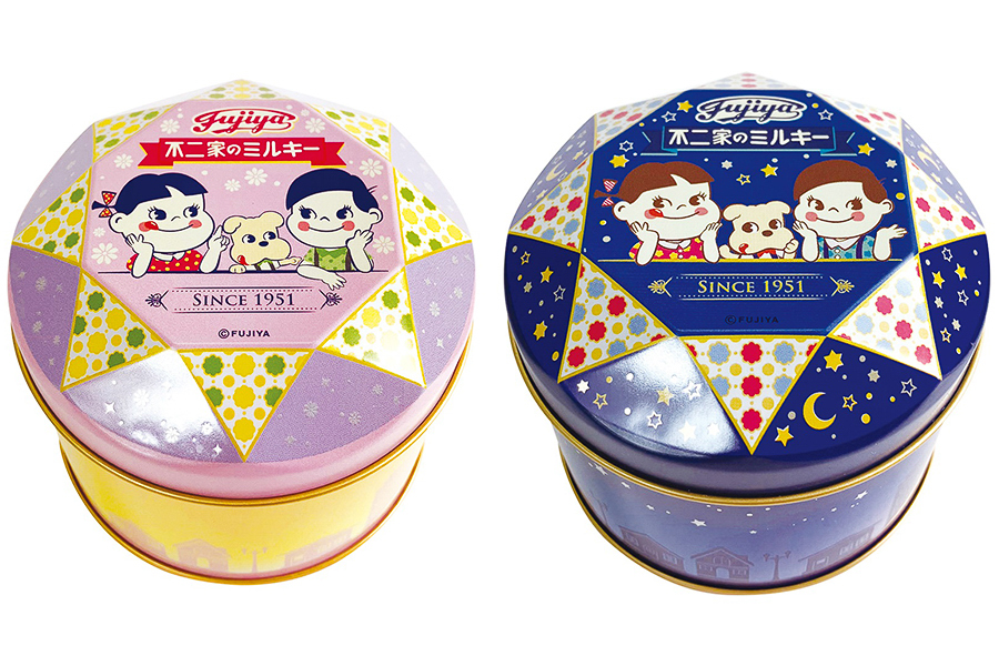 「ミルキー缶」朝と夜（880円）