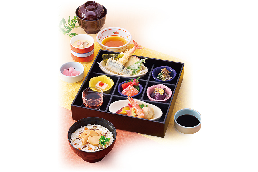 「四季めぐり膳（松茸ごはん）」（220円引き）