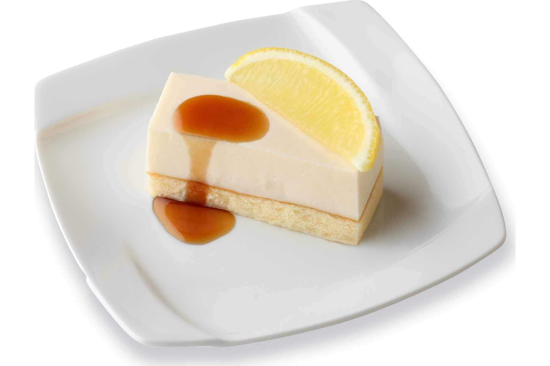 レモンのレアチーズケーキ ～琥珀紅茶ソース～