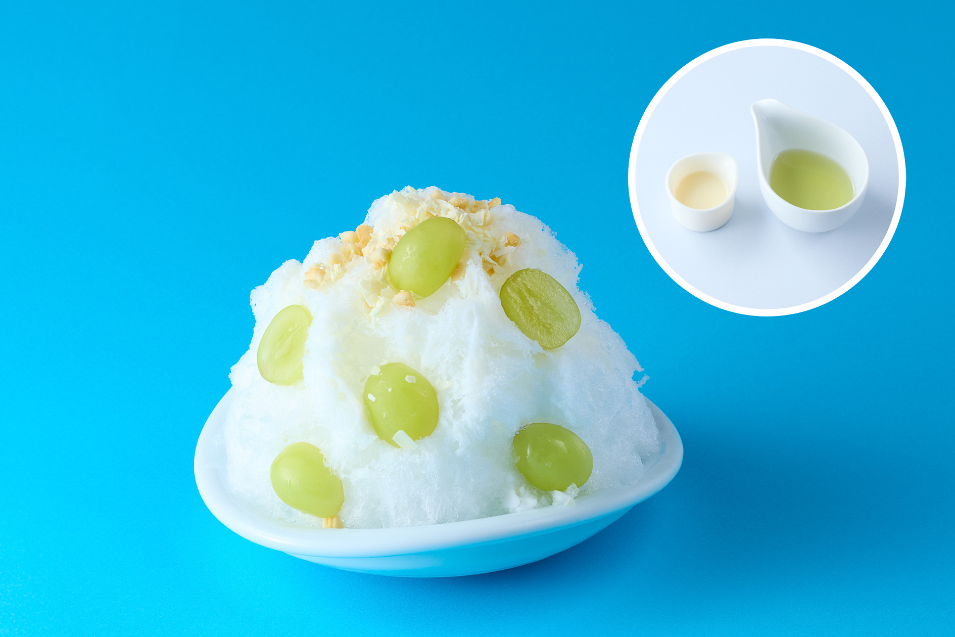 「純氷ふわふわかき氷 ミニ！シャインマスカット」（759円）