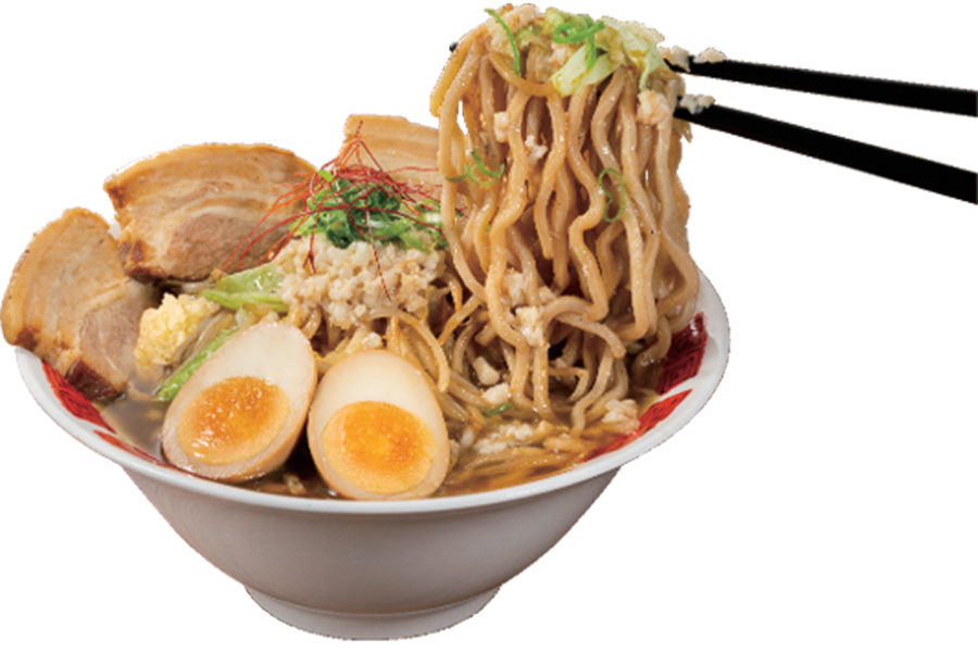 「厚切り焼豚の味噌バミ郎そば（マシ盛）」（1342円）