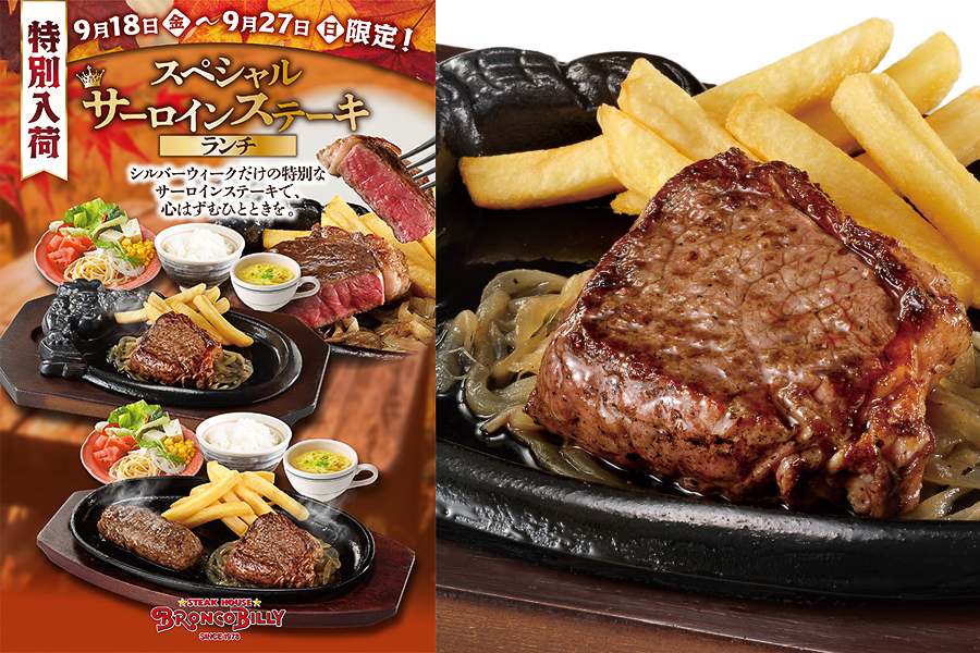 ブロンコビリー「炭焼きスペシャルサーロインステーキランチ」