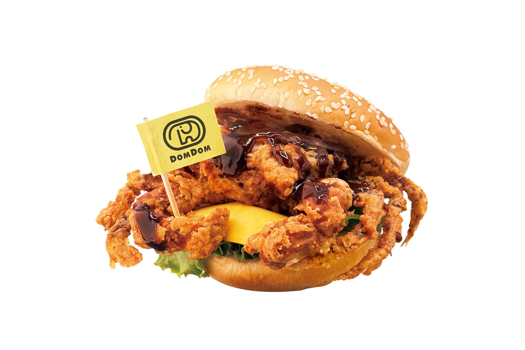 ドムドムハンバーガー「丸ごと!! カニバーガー 名古屋みそ味」