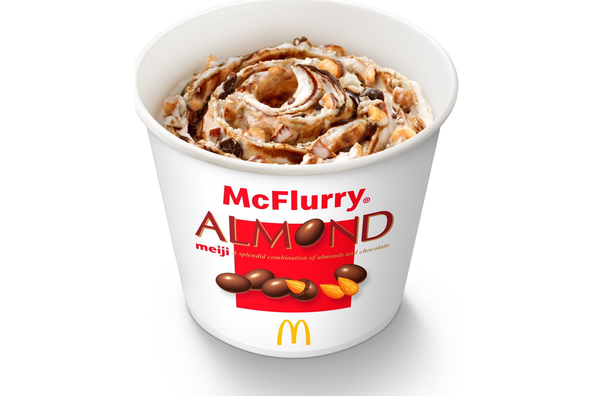 マクドナルドの「マックフルーリー 明治アーモンドチョコレート」