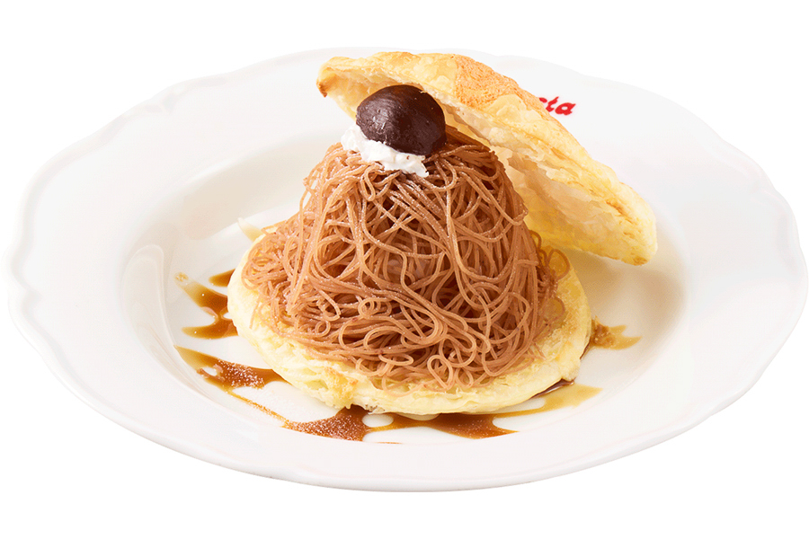 「～しぼりたてモンブラン～ 焼きたてパイのモンブラン」（715円）