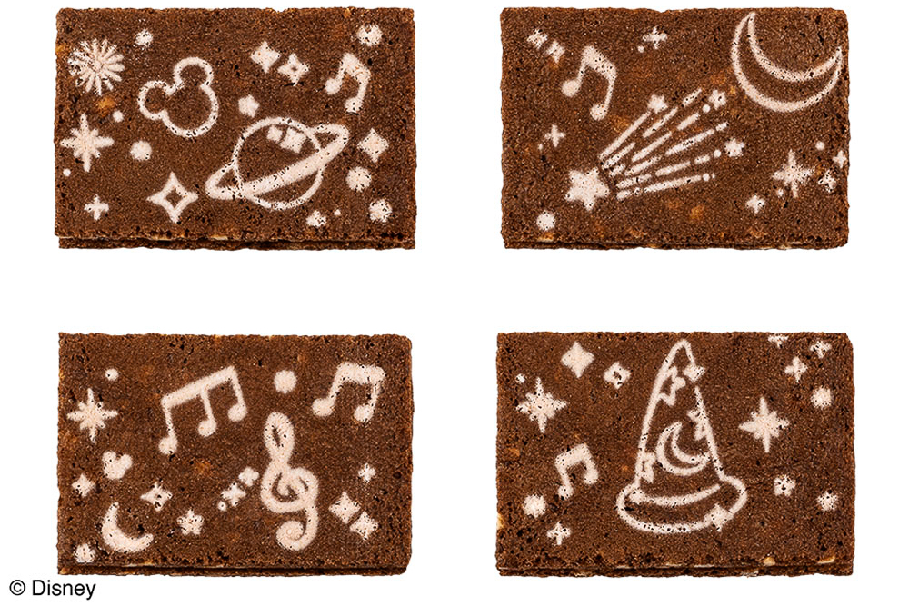 星や音符、帽子などを描いたショコラサンドの絵柄