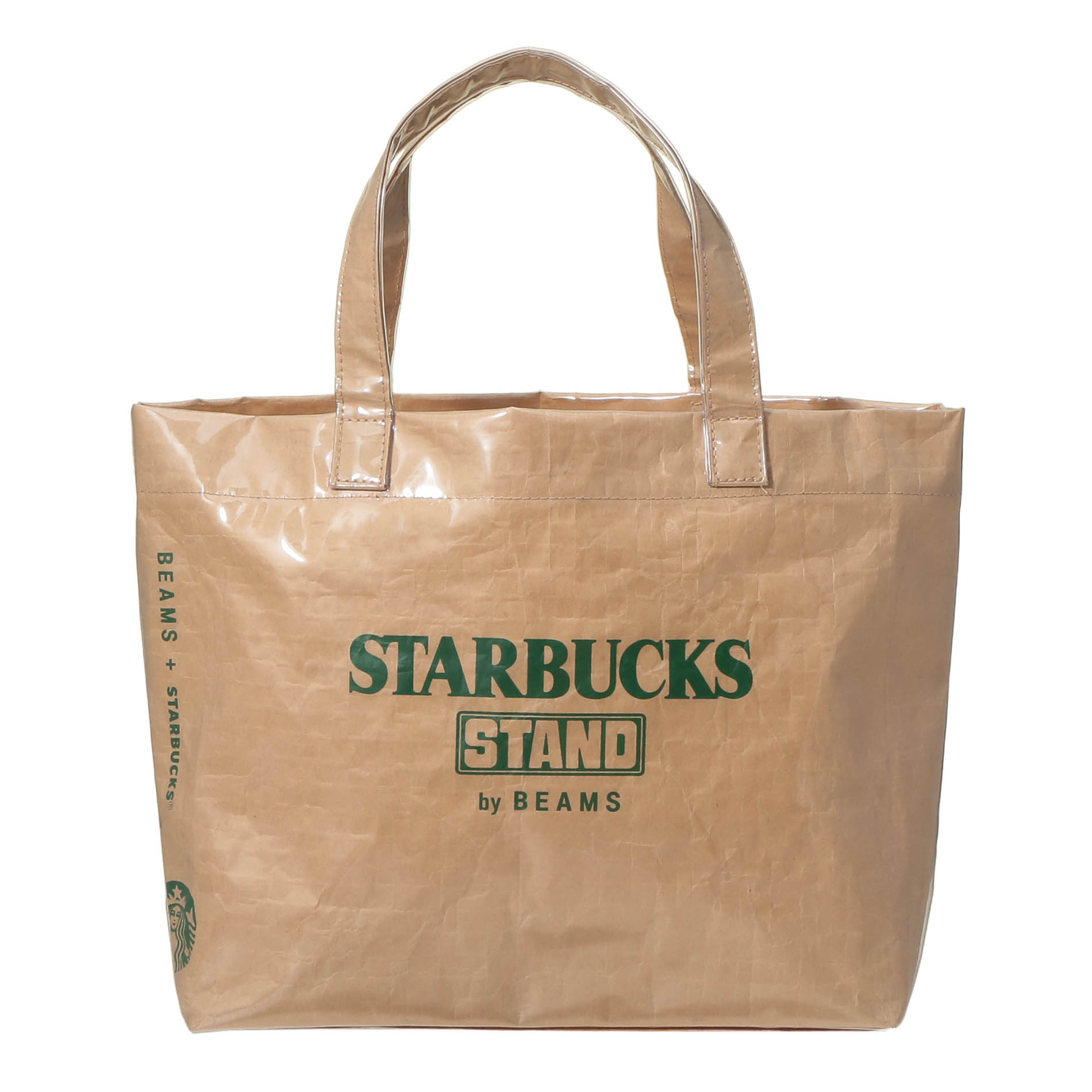 STARBUCKS STAND by BEAMS LOGO PVC ショッパートート S