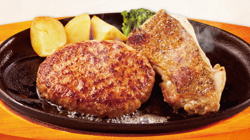 どんハンバーグ＆チキングリルランチ