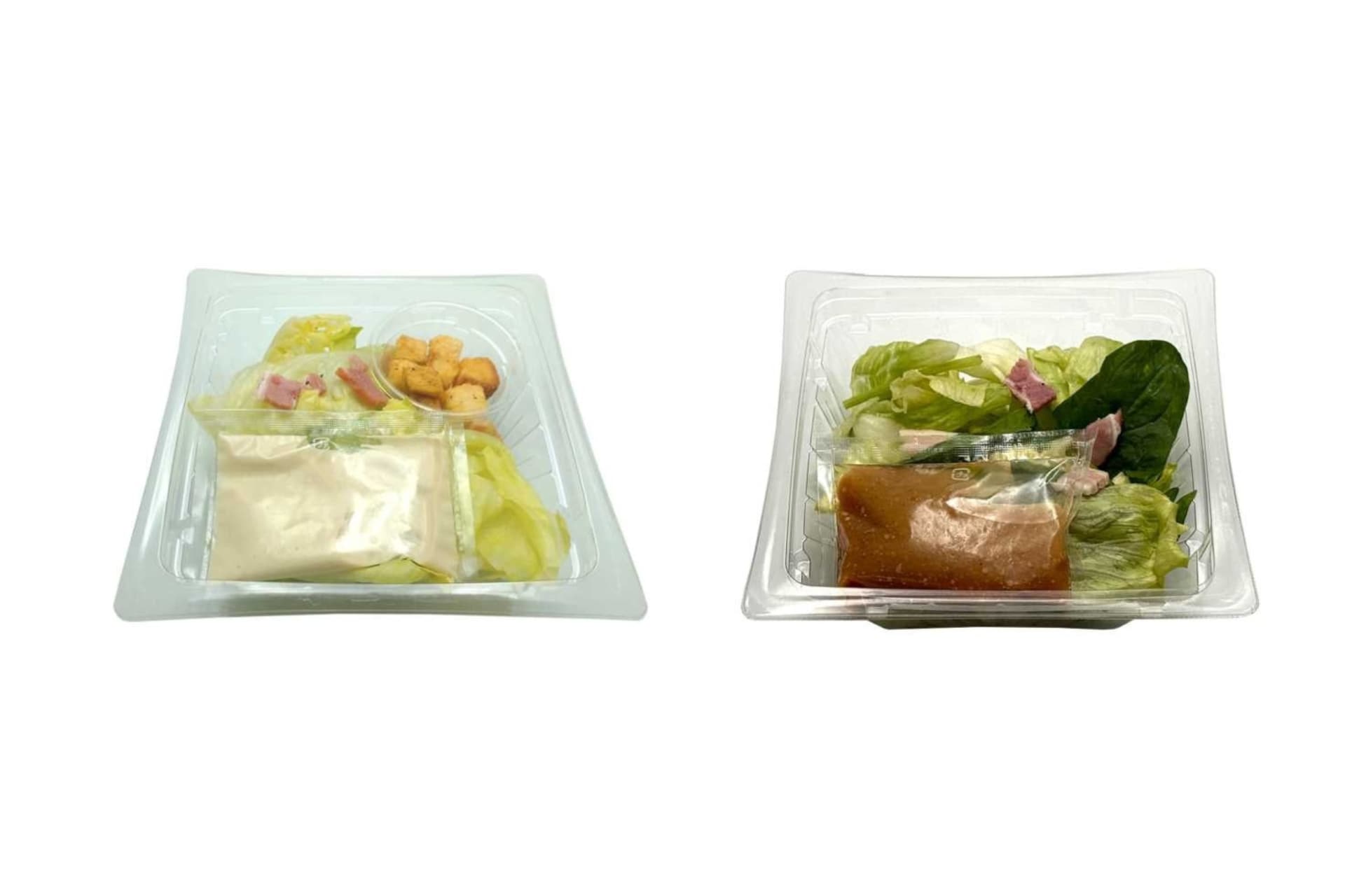 セブン-イレブン「レタスのシーザーサラダ」「レタスとほうれん草のサラダ」