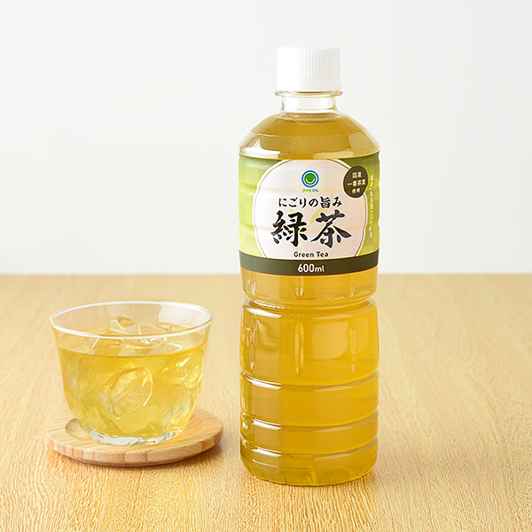 「緑茶 600mL」（129円）