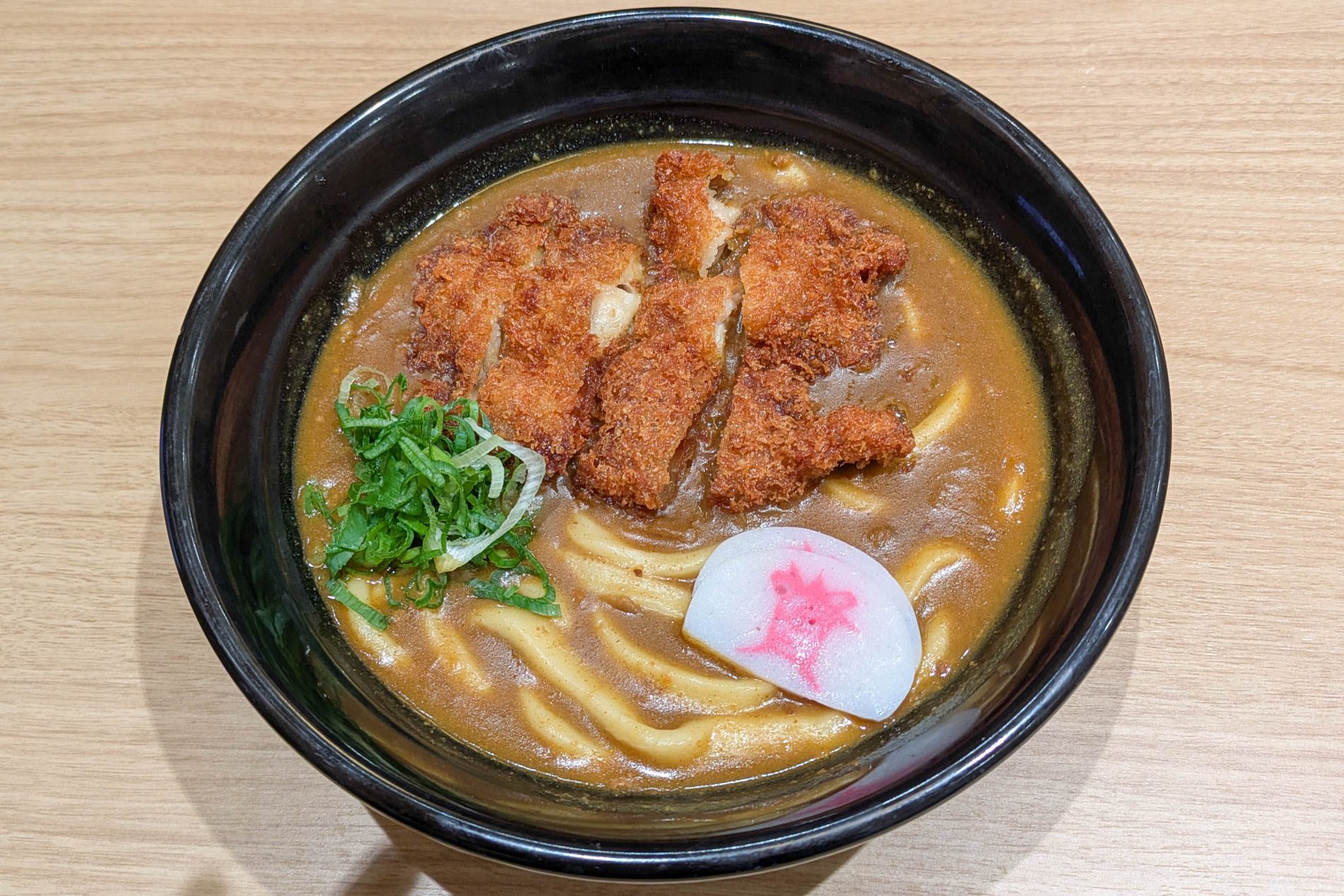 チキンカツ出汁カレーうどん