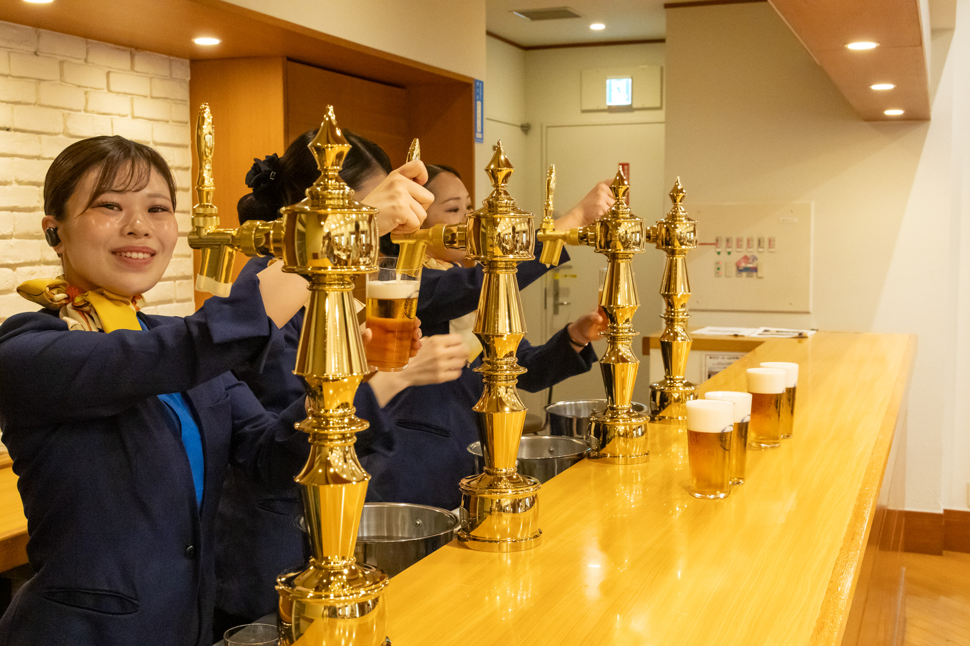「金麦」はサーバーで提供してくれる