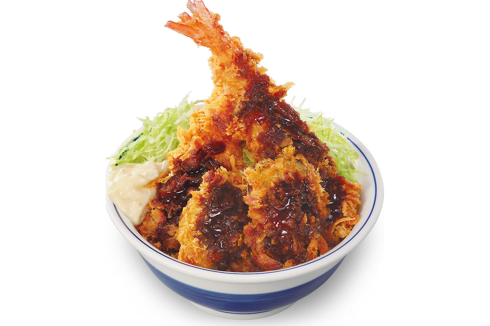 牡蠣と大海老の海鮮フライ丼