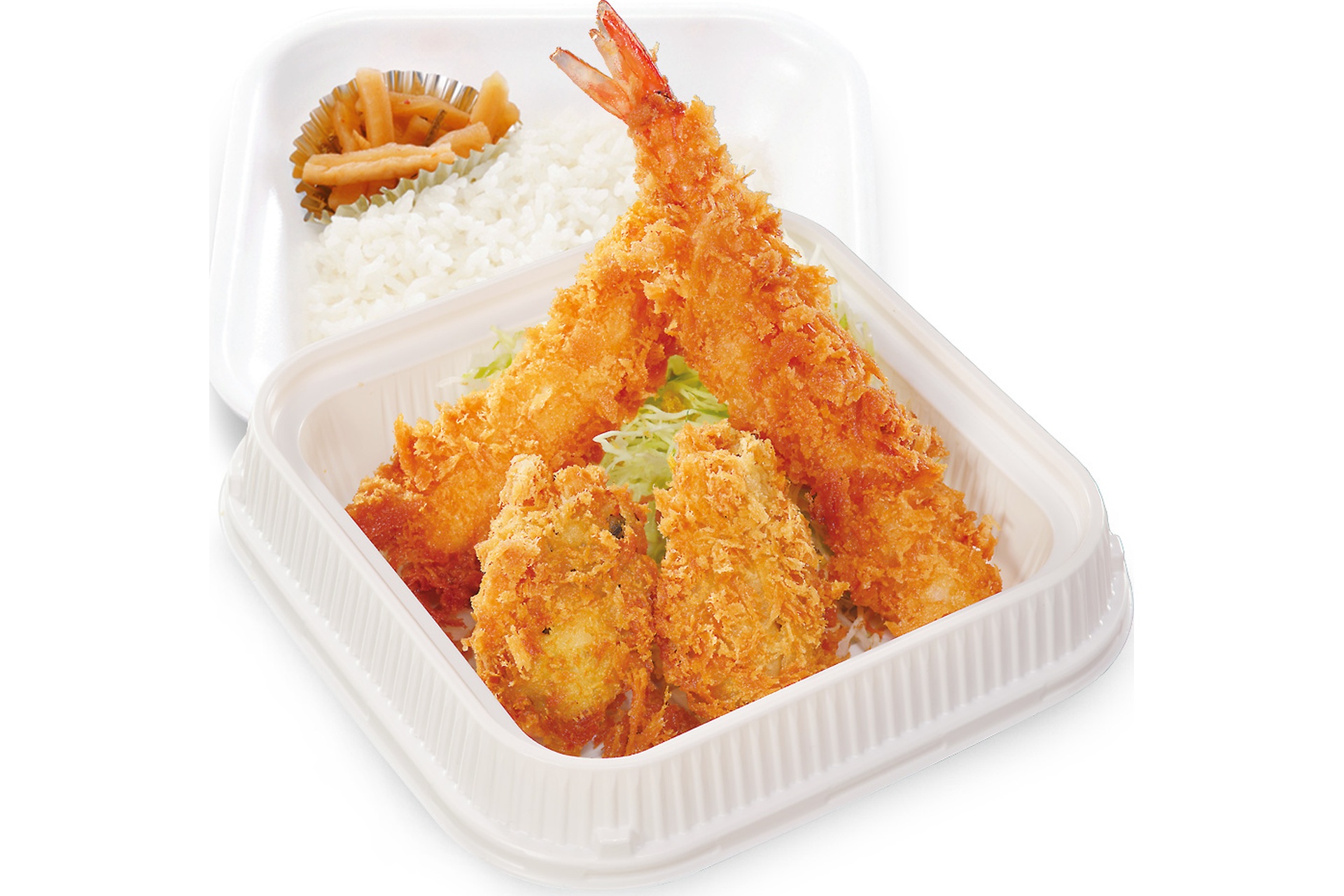 牡蠣と大海老の海鮮フライ弁当