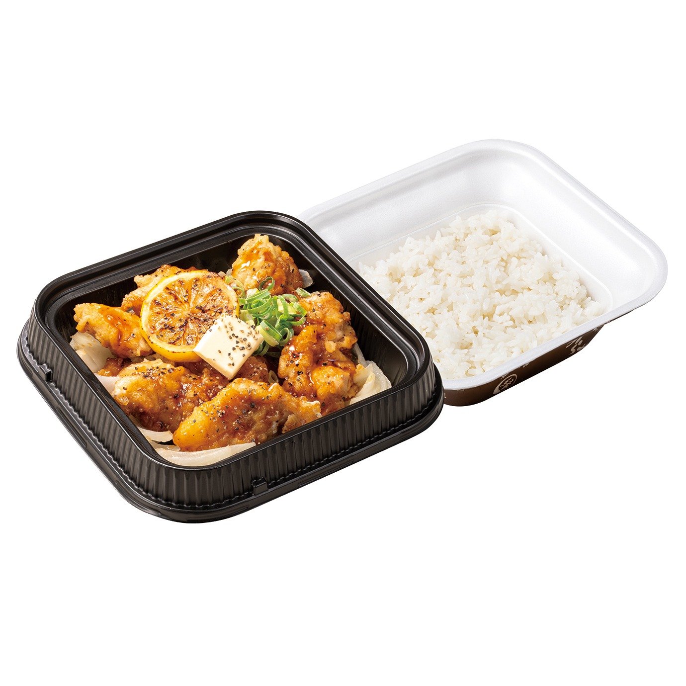「黒胡椒とり天のレモンステーキ弁当」（1069円/券売機店舗 1090円）
