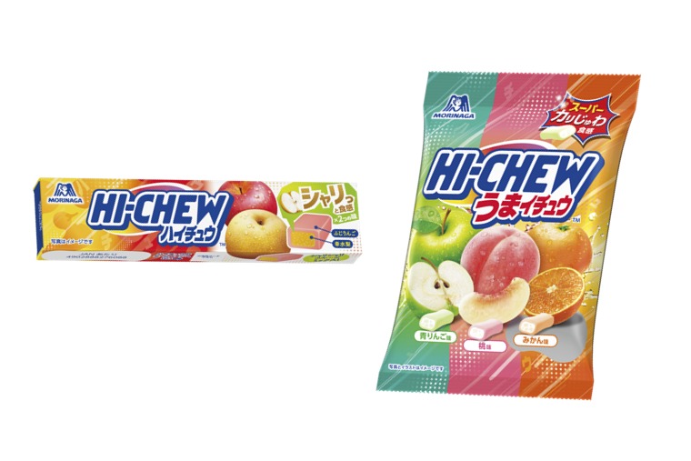 森永製菓「ハイチュウ＜シャリシャリフルーツミックス＞」「うまイチュウアソート」