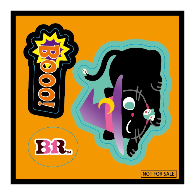 ハロウィンオリジナルデザインのフェイスシール