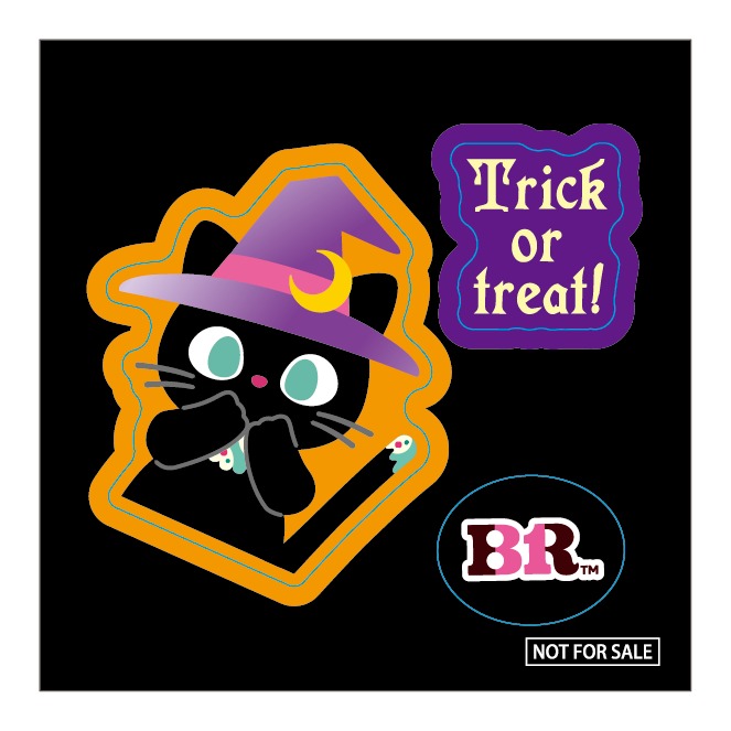 ハロウィンオリジナルデザインのフェイスシール