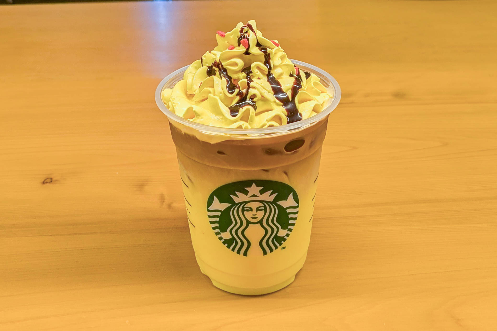 試飲で提供された「ピカチュウ ハニークリーム ラテ」