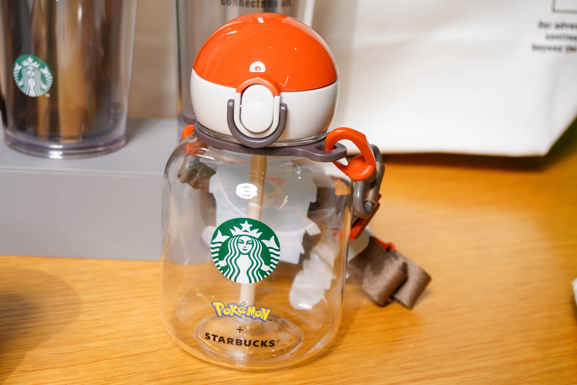 Pokémon + STARBUCKS ストラップ付ストロータンブラー コーヒーアドベンチャー 458mL