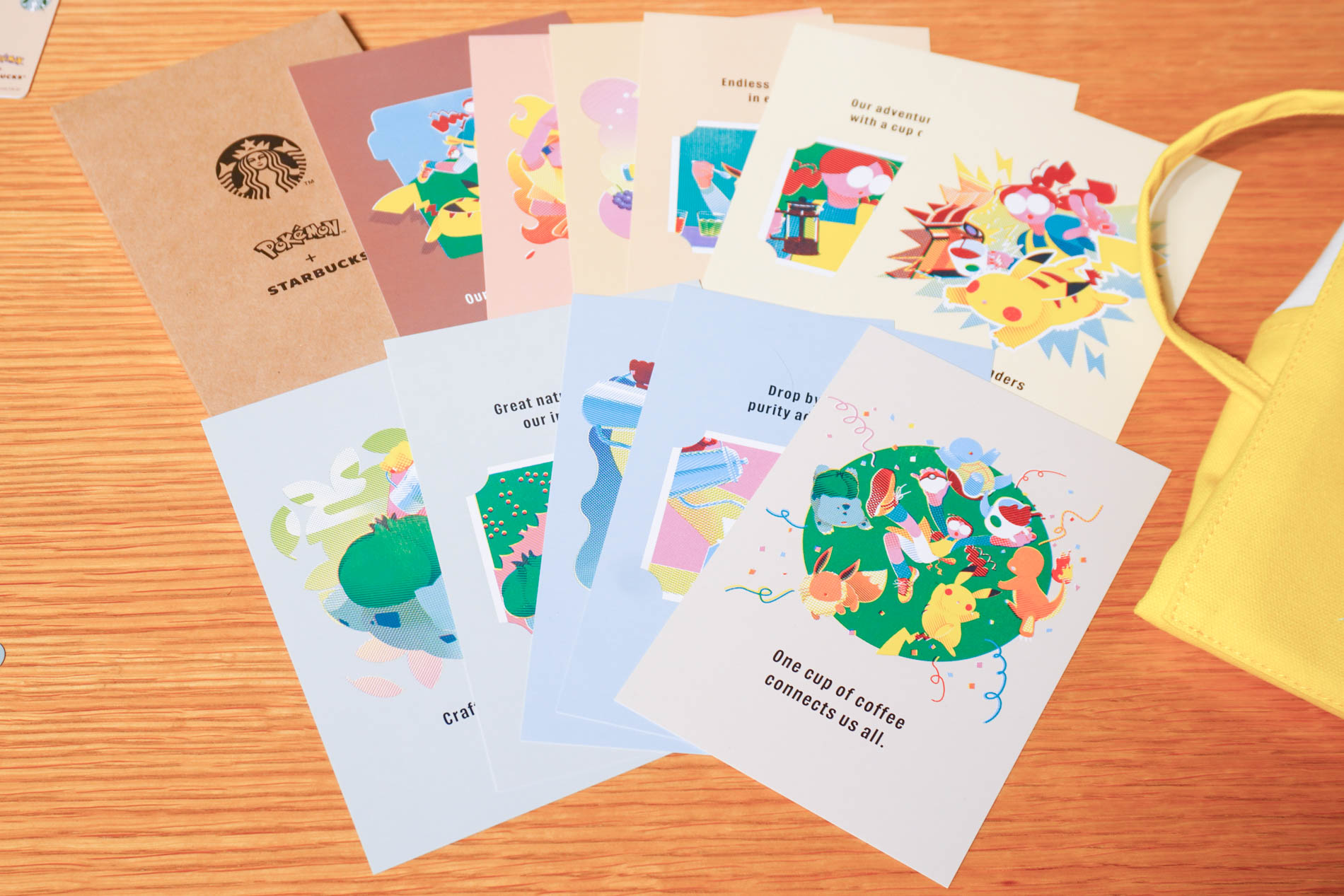 Pokémon + STARBUCKS アートポストカードセット