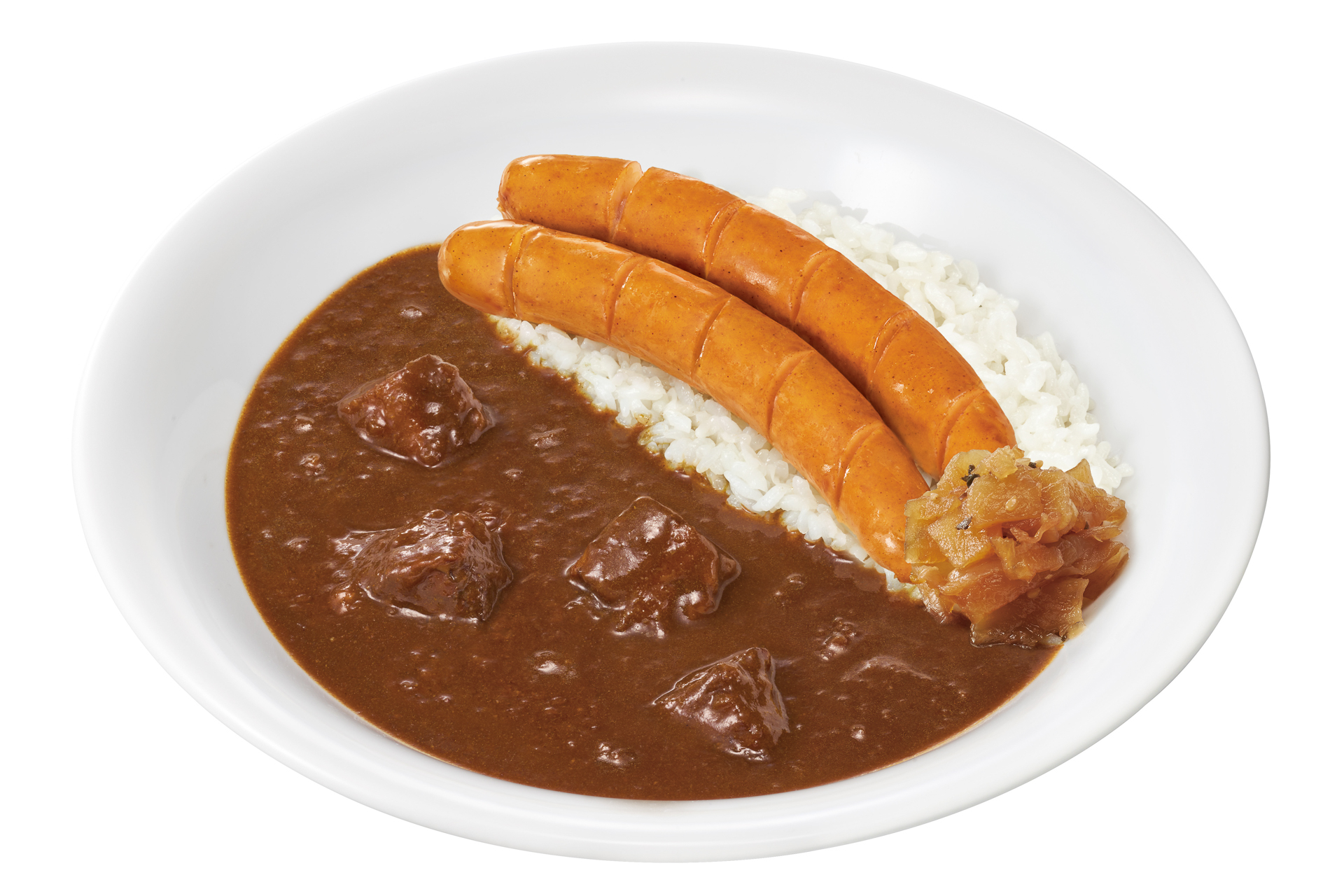「ソーセージビーフカレー」（並盛1130円）