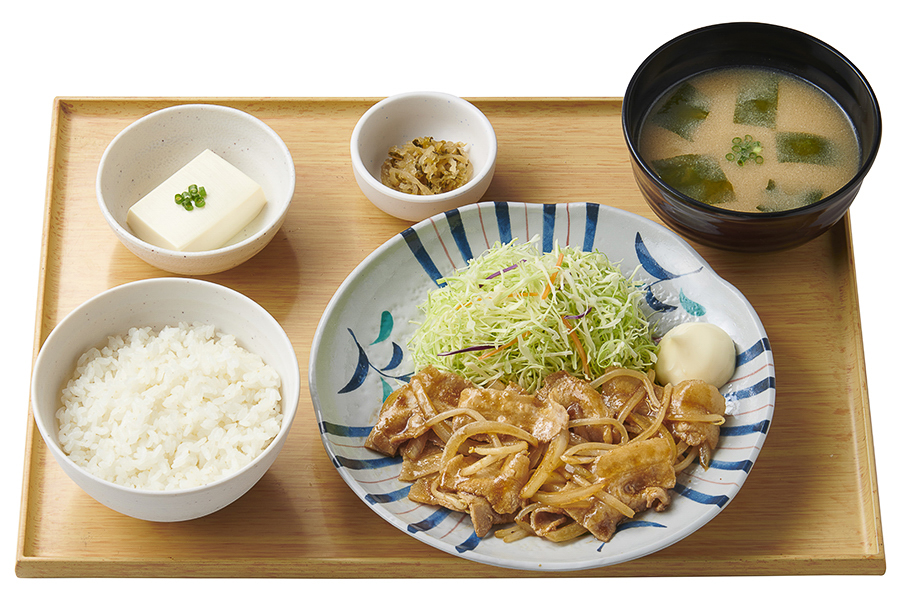 「しょうが焼定食」（890円）