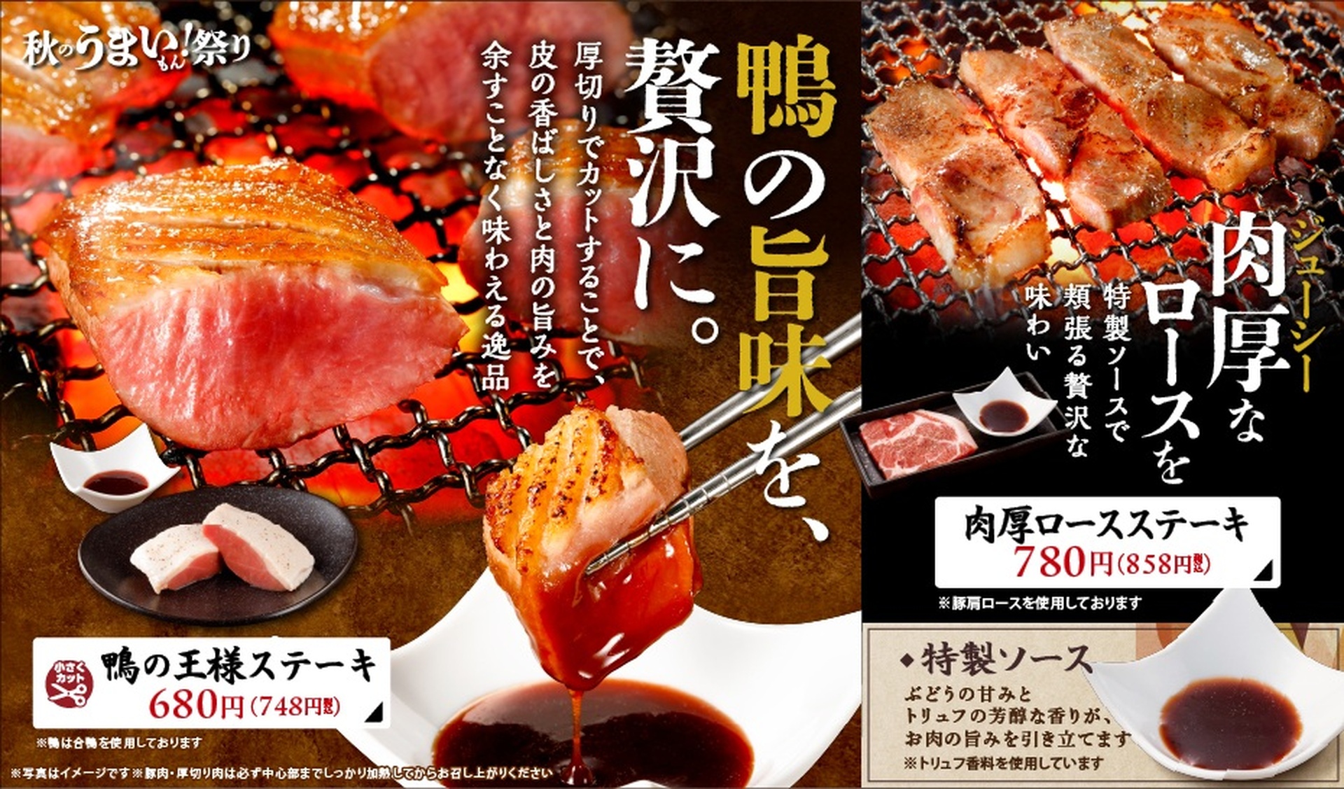 鴨の王様ステーキ
