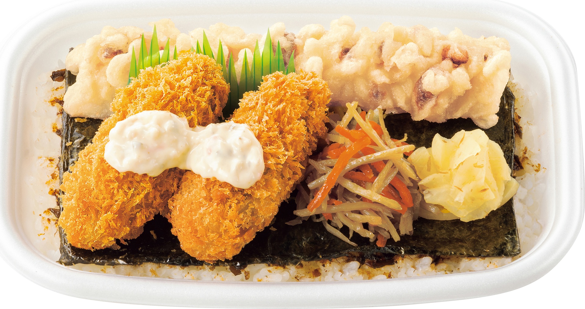 カキフライのりタル弁当