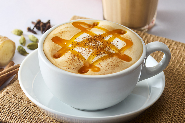 ＆TEA パンプキンチャイミルクティー