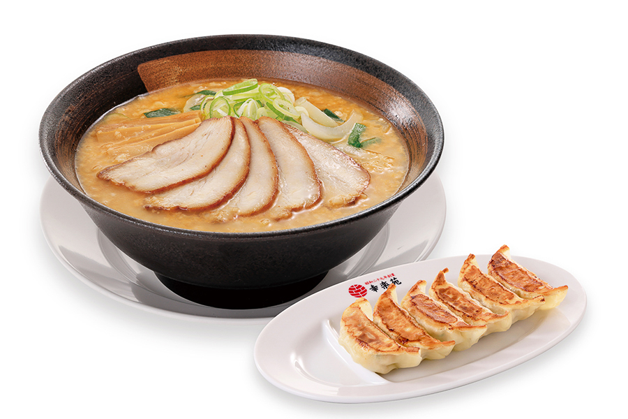 「味噌とんこつらーめん 餃子セット」（1060円）