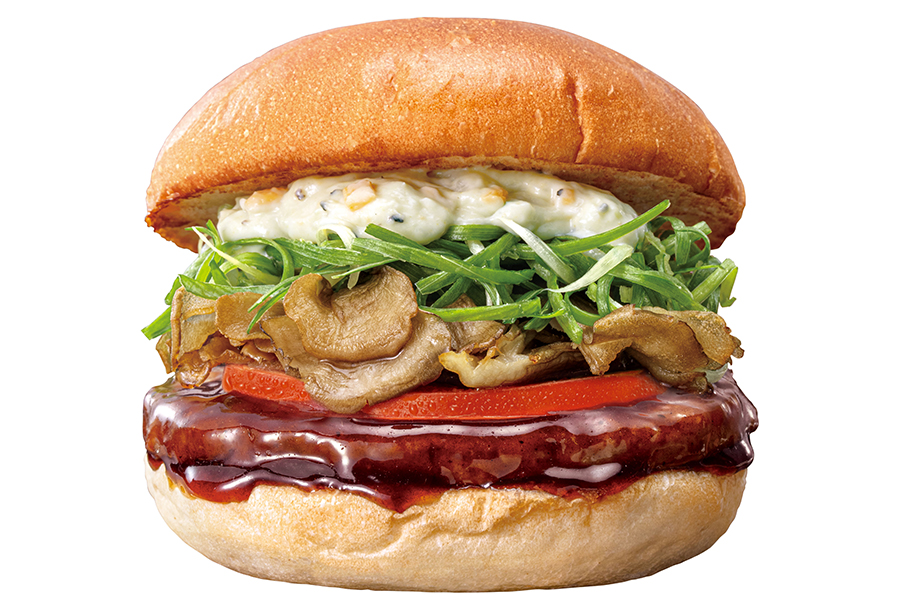 「山葵タルタル舞茸ビーフバーガー」（620円）