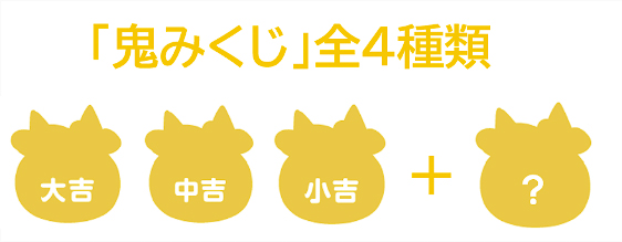 「鬼みくじ」全4種類
