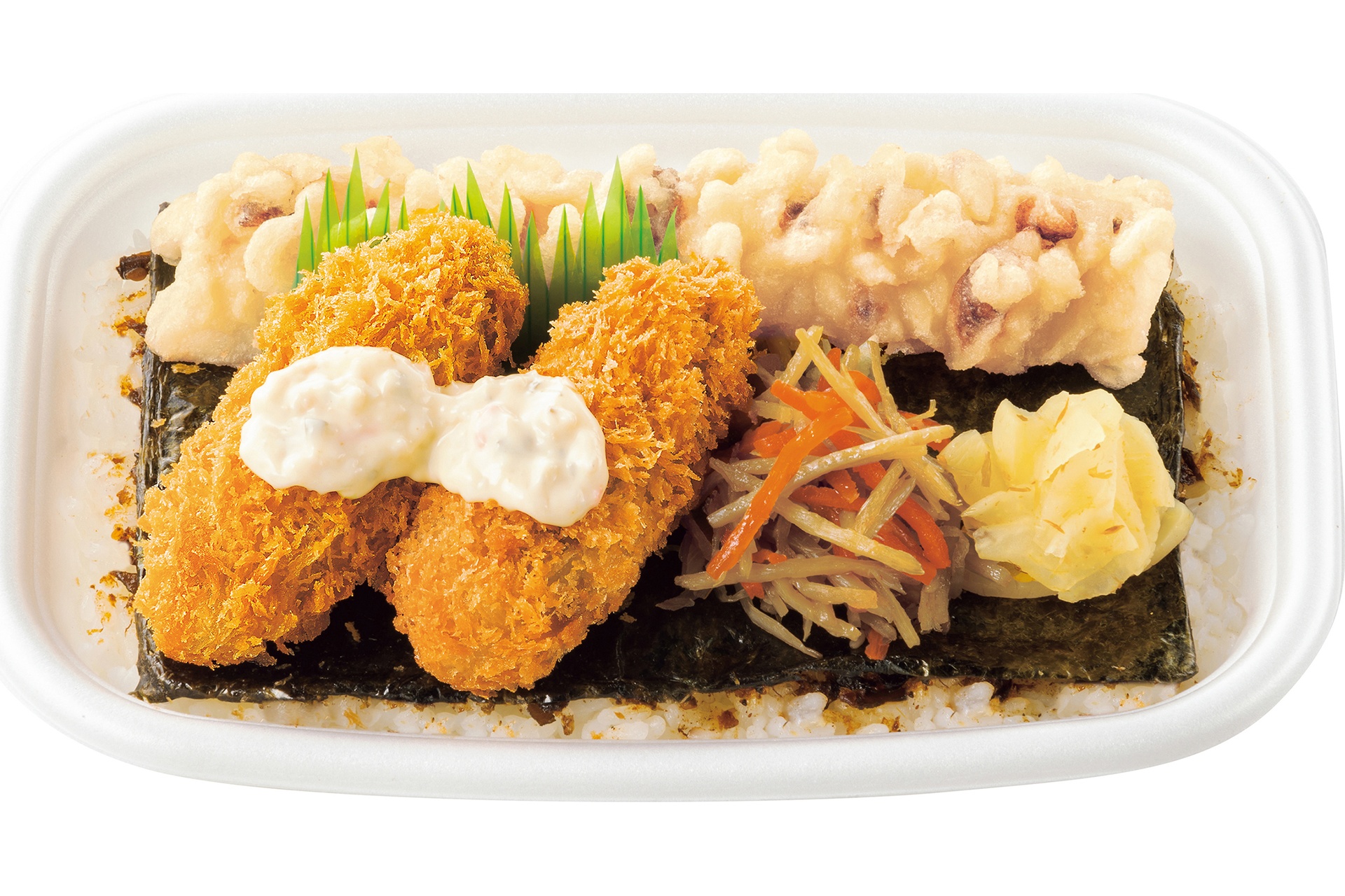 ほっともっとの「カキフライのりタル弁当」