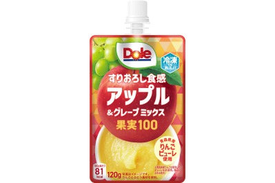 「Dole すりおろし食感 グレープ＆アップルミックス」268円（税別）