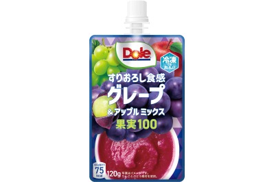 「Dole すりおろし食感 キウイ アップル＆グレープミックス」268円（税別）