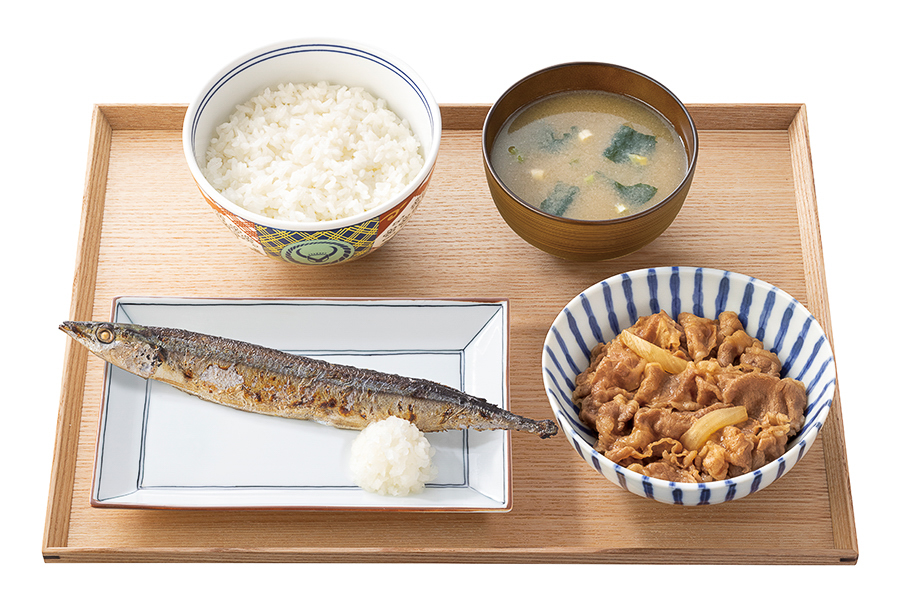 吉野家「牛さんま定食」（899円）