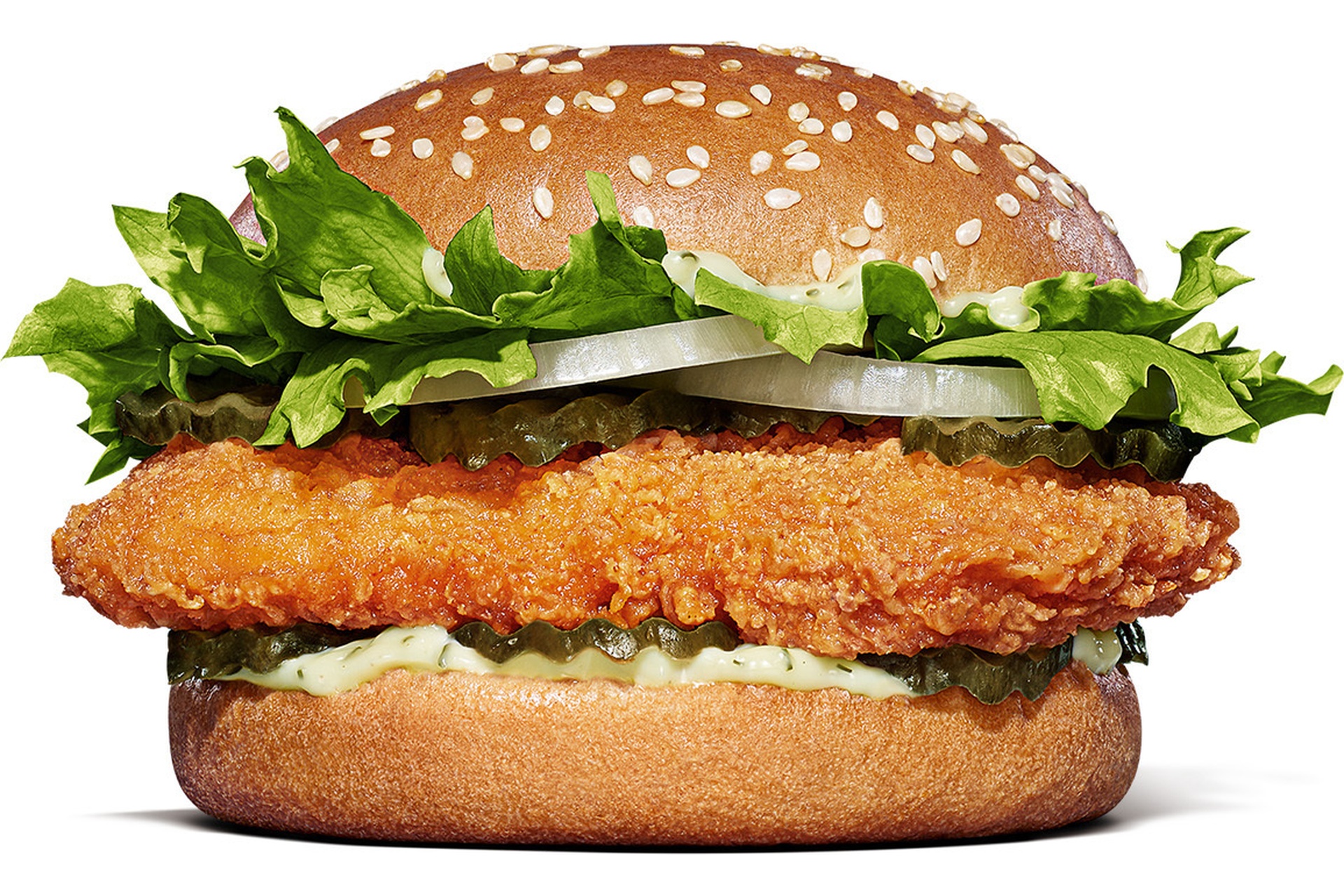 チキンピックルボールバーガー