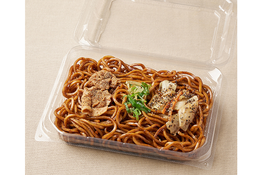「麺家いろは 監修 富山ブラック焼そば」（430円）