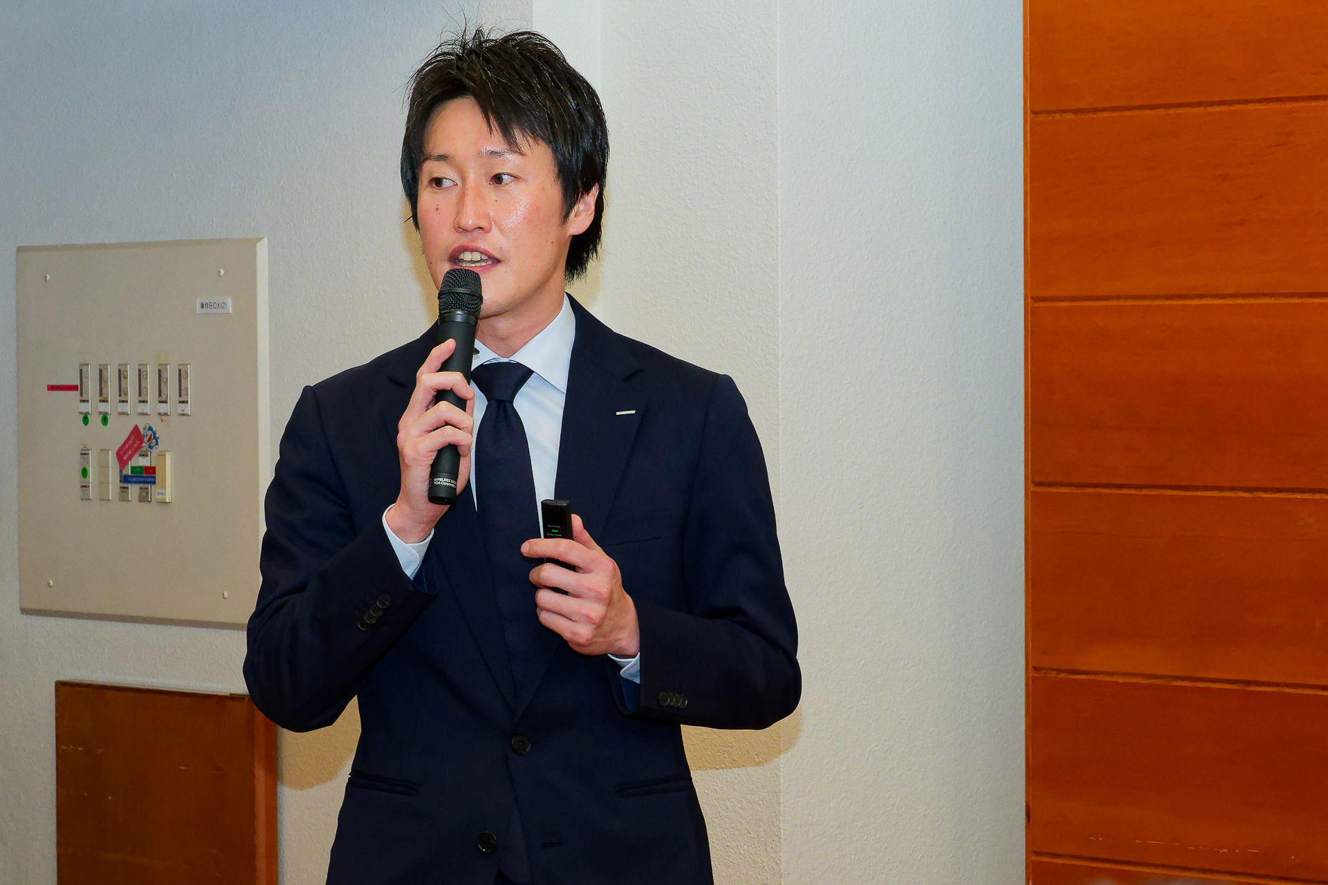 マスターズドリームの歴史と新商品狙いについて解説したサントリー株式会社 マーケティング本部 ビール・RTD部 課長の大津亮氏