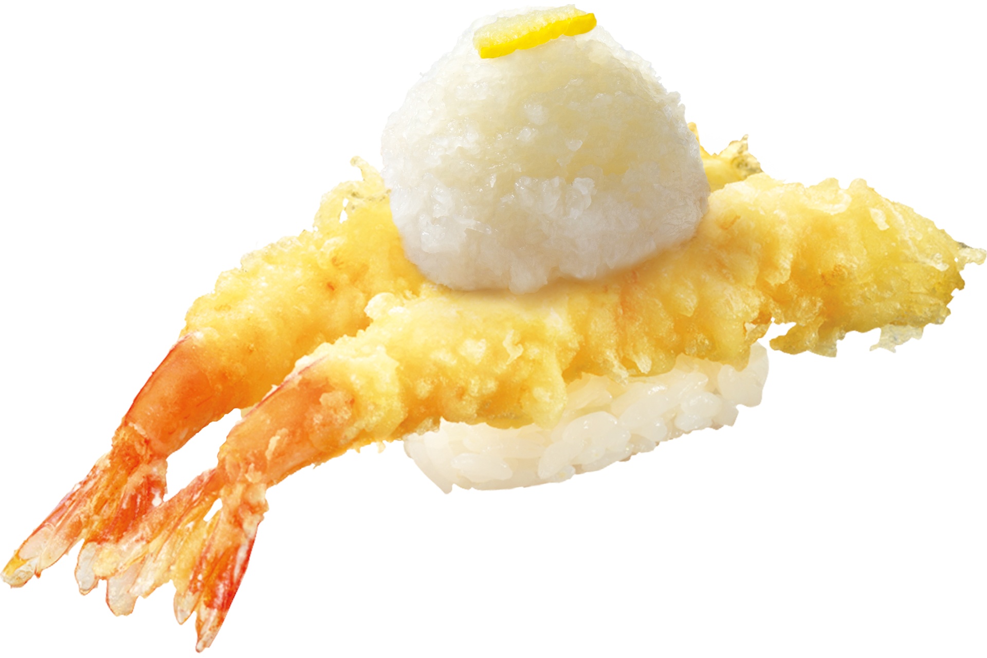 えび天握り（柚子おろし盛り・高知県産柚子果汁使用）