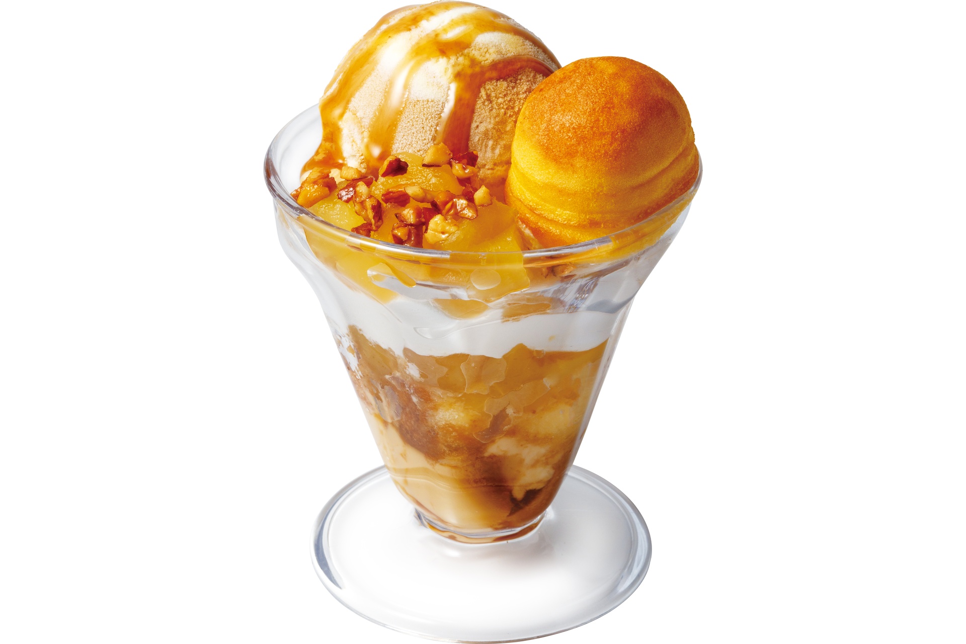 りんごとプリンのキャラメルパルフェ