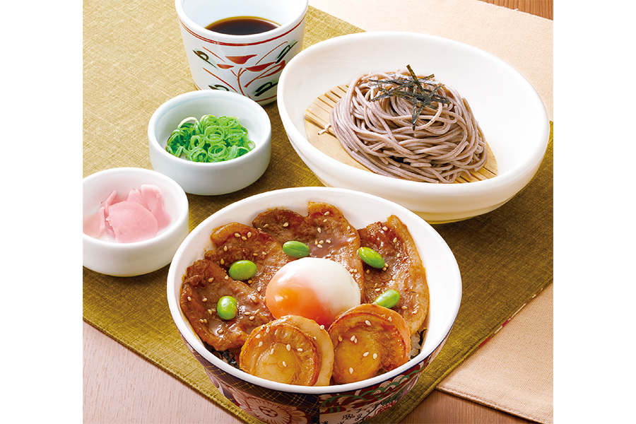 「道産豚肩ロース＆帆立ステーキ丼セット」（1868円）