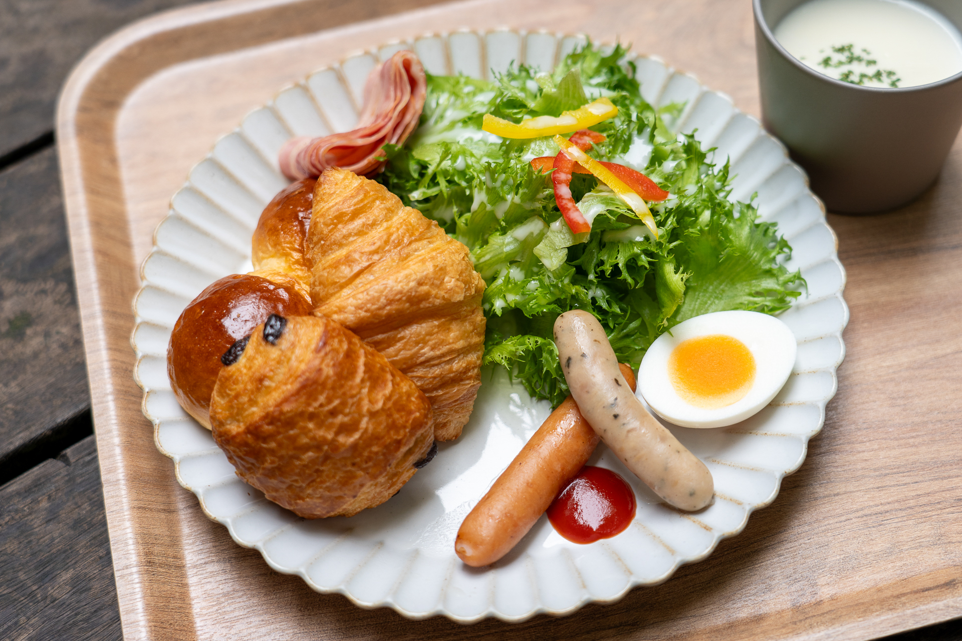 朝食はほかにも、アメリカンブレックファースト