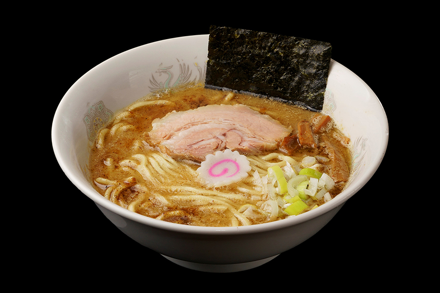 「頑者」で提供するラーメン