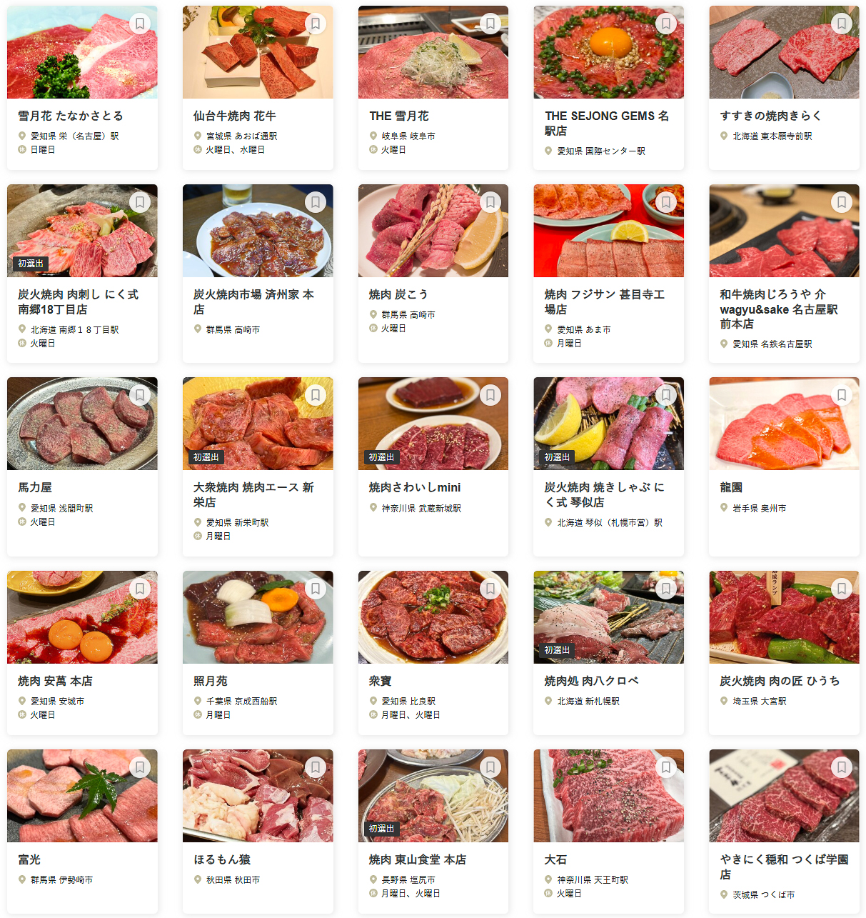 「食べログ 焼肉 EAST 百名店 2026」に選ばれた100店