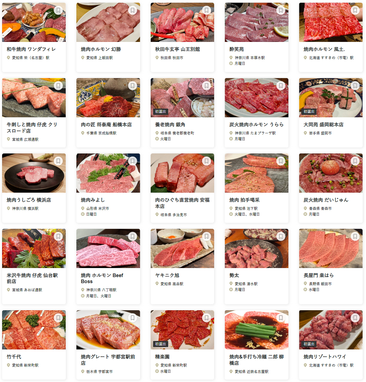 「食べログ 焼肉 EAST 百名店 2026」に選ばれた100店
