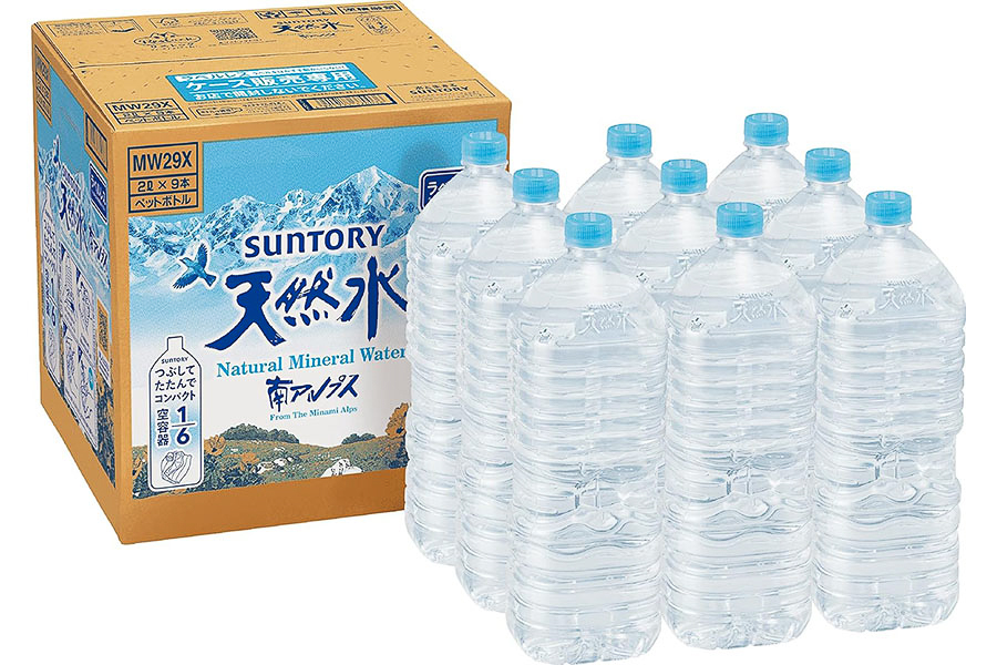 サントリー天然水 ラベルレス」2L×9本