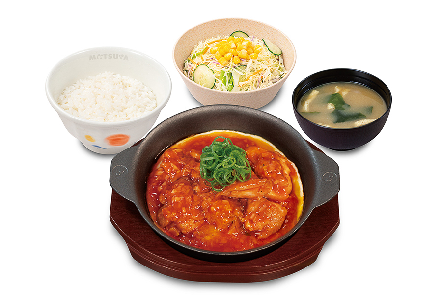 松屋「ごろチキチリソース定食」（990円）