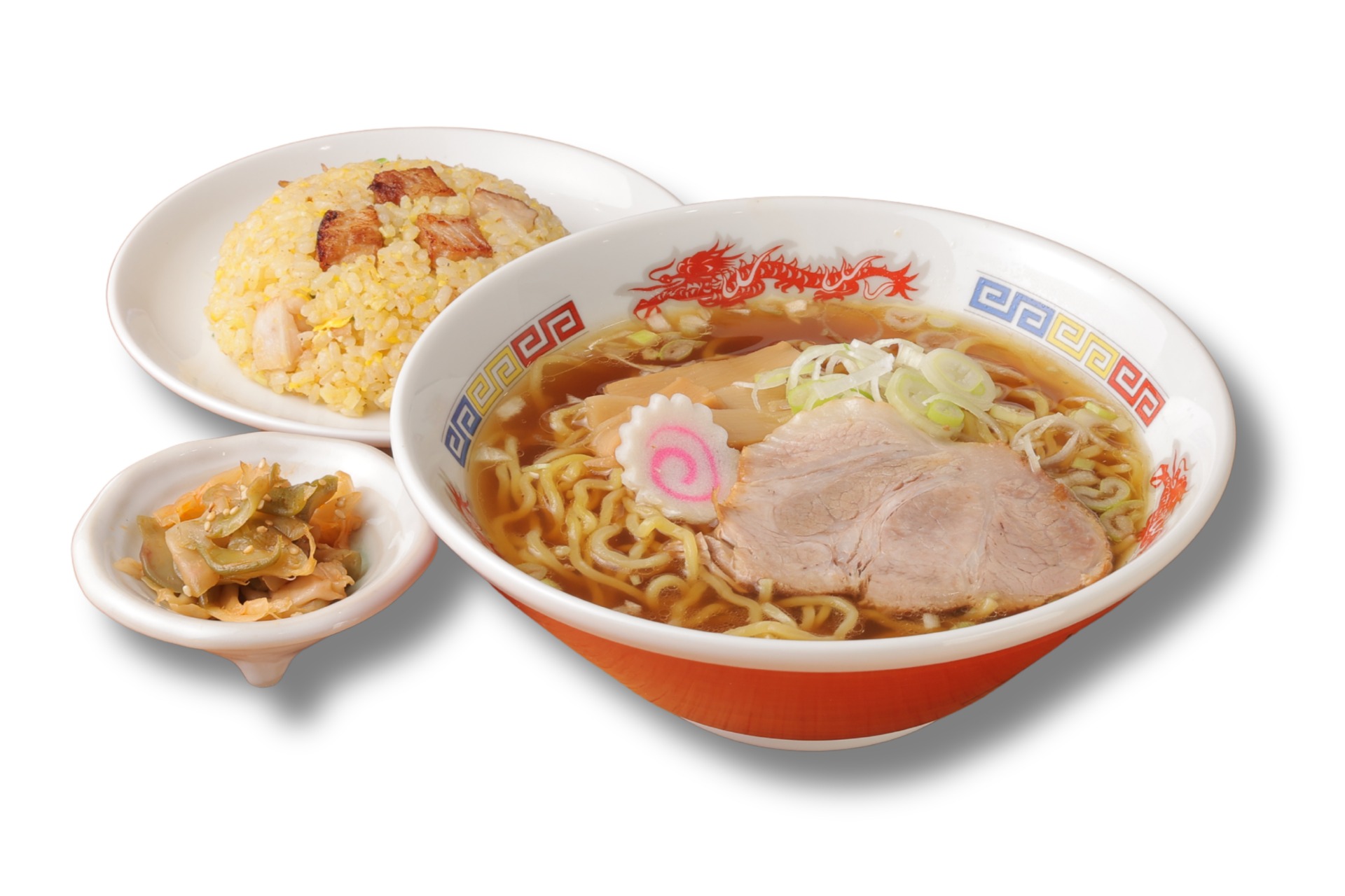 「半炒飯＆中華そばセット」（990円）